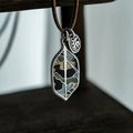 Handmade Enamel Solid 99 Sterling Silver Charm Pendant Necklace Unique Original Design Fine Silver Jewelry From Independent Jewelry Store