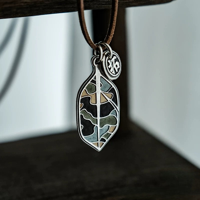 Handmade Enamel Solid 99 Sterling Silver Charm Pendant Necklace Unique Original Design Fine Silver Jewelry From Independent Jewelry Store