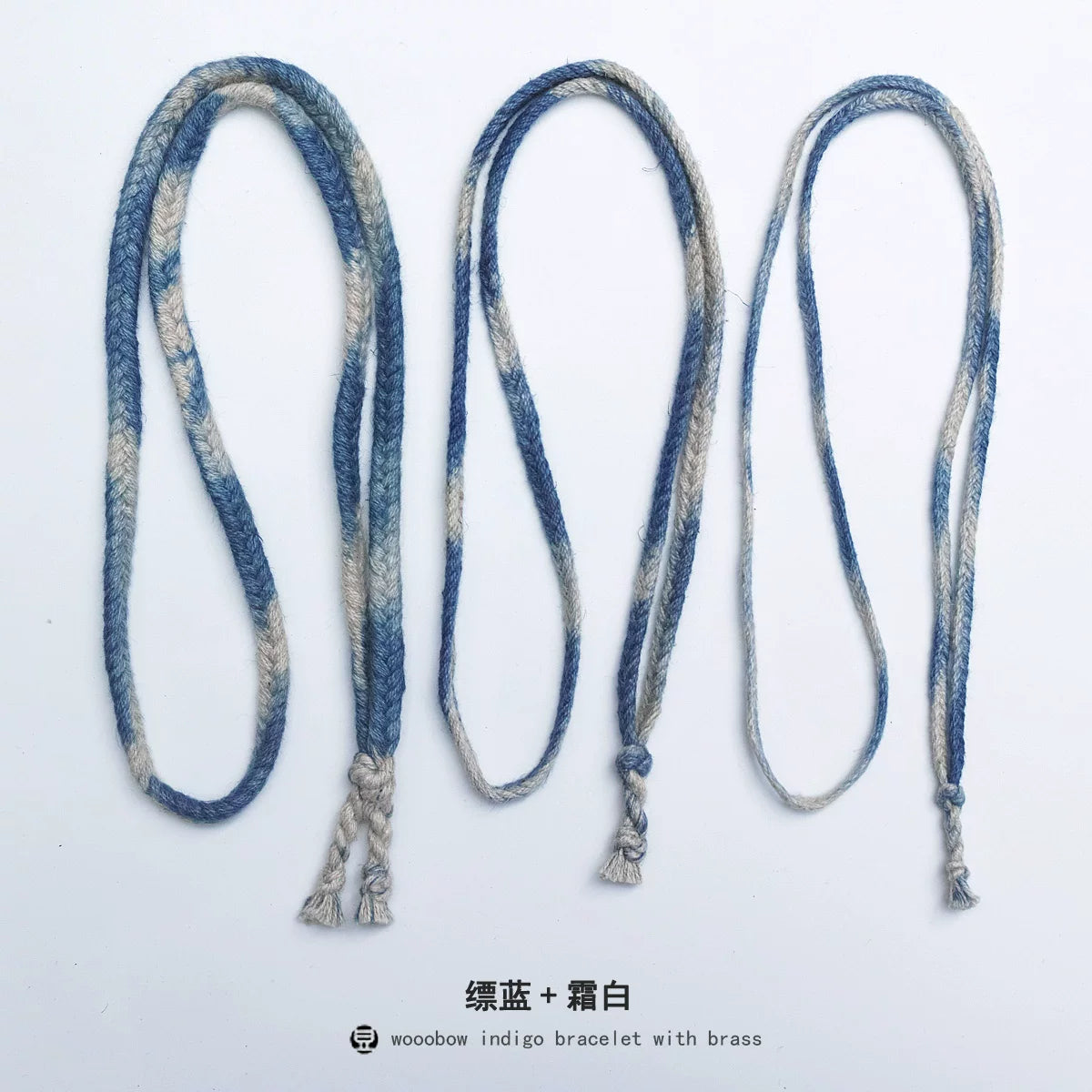 Handmade Plant Dyed Cotton Linen Five Strand Braid Pull Over Necklace Original Design Unisex Sweater Chain Bohemian Style Daily Wear Neck Rope For Men And Women