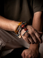 Original Håndlavede Tibetanske Smykker 108 Perler Gammelt Materiale Yak Ben Mala Bedekrans Armbånd Vintage Tibetansk Meditationsarmbånd Til Åndelig Praksis