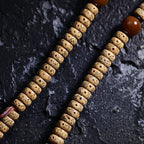 Original Tibetan Style 108 Beads Natural Star-Moon Bodhi Seed Mala Prayer Beads Bracelet For Men Women Bracelet Sutra Buckle Necklace Rosary Handmade