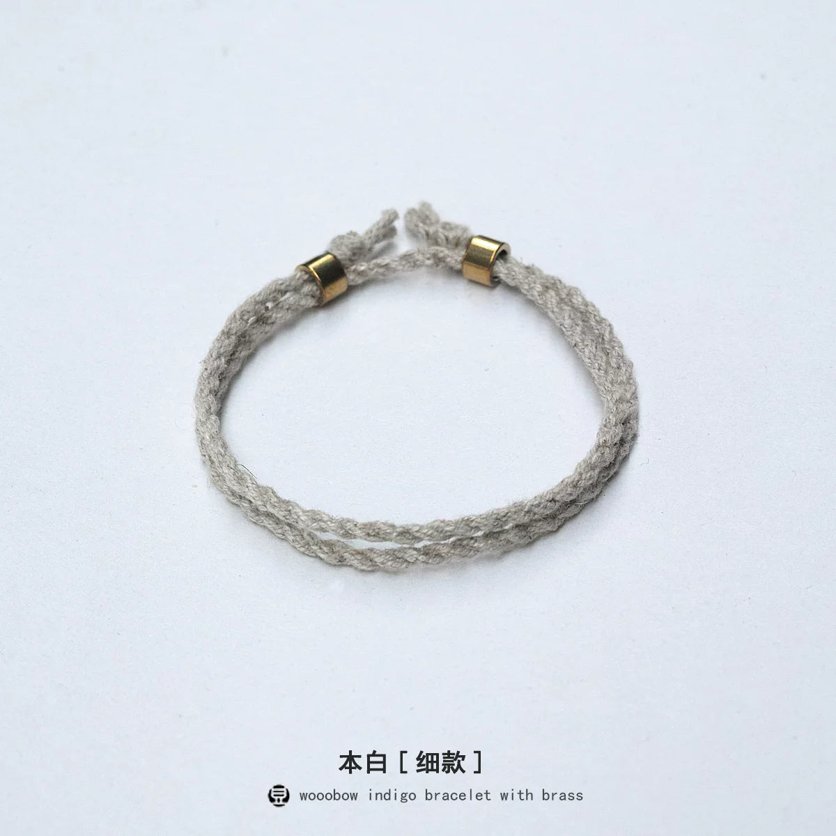 Handmade Two Layer One Size Blue Indigo Dyed Cotton Linen Woven Vintage Doudengmuwa Bracelet Boho Style Couple Woven Bangle For Men And Women Daily Wear