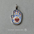 Original Handmade Niche Painted Enamel Pendant Charm Necklace 99 Solid Sterling Silver Fine Silver Jewelry For Women From Boutique Jewelry Store