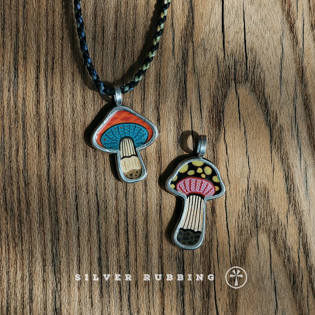 Original Handmade Unique Enamel Painting Pendant 999 Pure Silver Necklace Independent Designer Handcrafted Niche Fine Jewelry For Women Daily Wear And Gift Giving