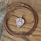 Handmade Original Enamel Pendant Necklace 999 Sterling Silver Charm Jewelry Unique Niche Design Silver Jewelry From Independent Designer Jewelry Store