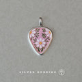 Handmade Original Enamel Pendant Necklace 999 Sterling Silver Charm Jewelry Unique Niche Design Silver Jewelry From Independent Designer Jewelry Store