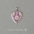 Handmade Original Enamel Pendant Necklace 999 Sterling Silver Charm Jewelry Unique Niche Design Silver Jewelry From Independent Designer Jewelry Store