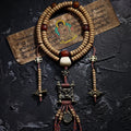 Original Tibetan Style 108 Beads Natural Star-Moon Bodhi Seed Mala Prayer Beads Bracelet For Men Women Bracelet Sutra Buckle Necklace Rosary Handmade