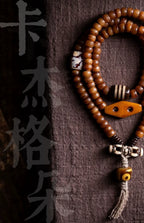 108 Beads Multi loop Handcrafted Tibetan Braided Rope Design Natural Old Yak Bone Mala Beads Bracelet For Men Can Be Used As Hand String or Necklace
