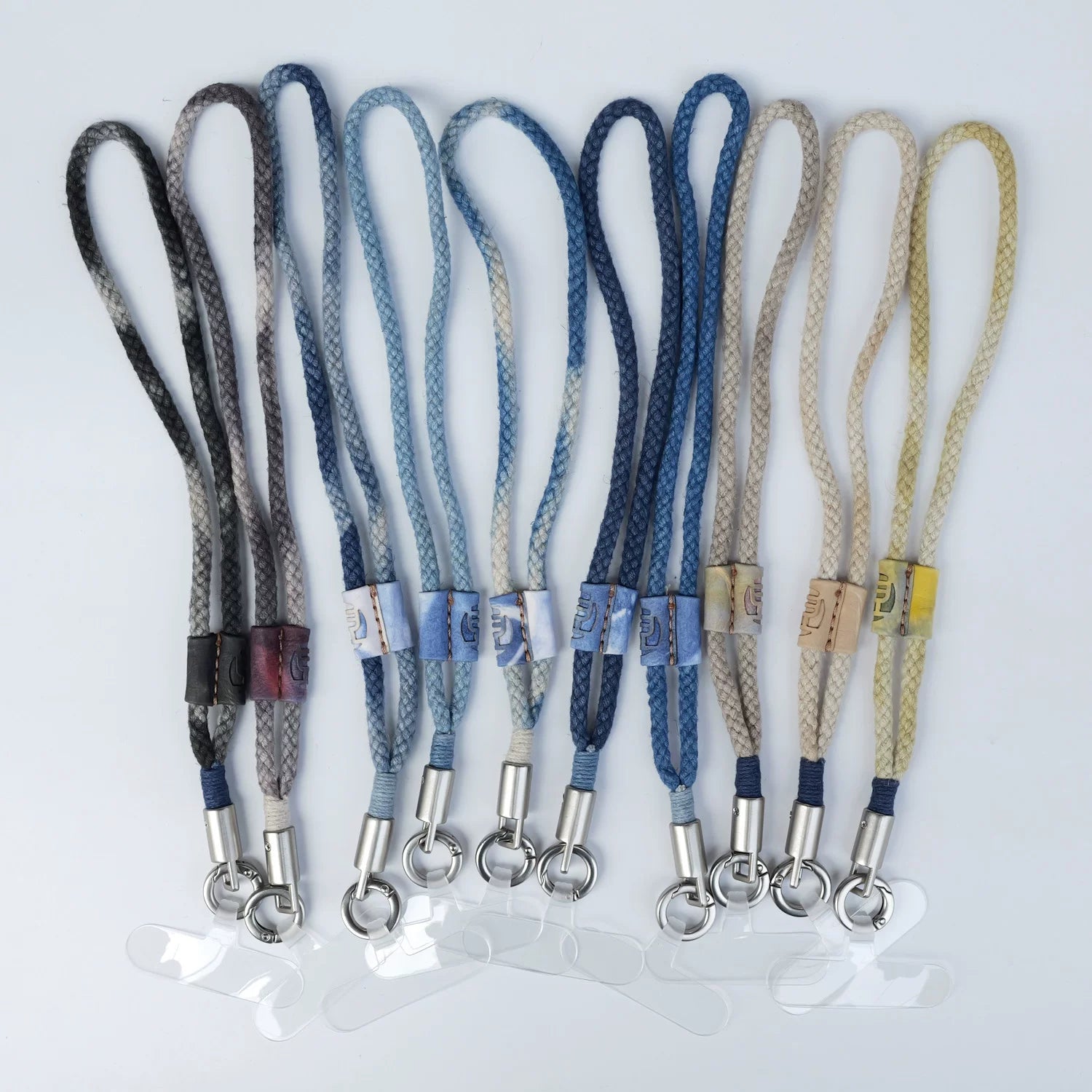 Original Design Natural Plant Dyed Linen Cotton Hand Woven Phone Lanyard Adjustable Crossbody Neck Phone Strap Multifunctional Compatible with Camera Long Lasting Durable Versatile Strap