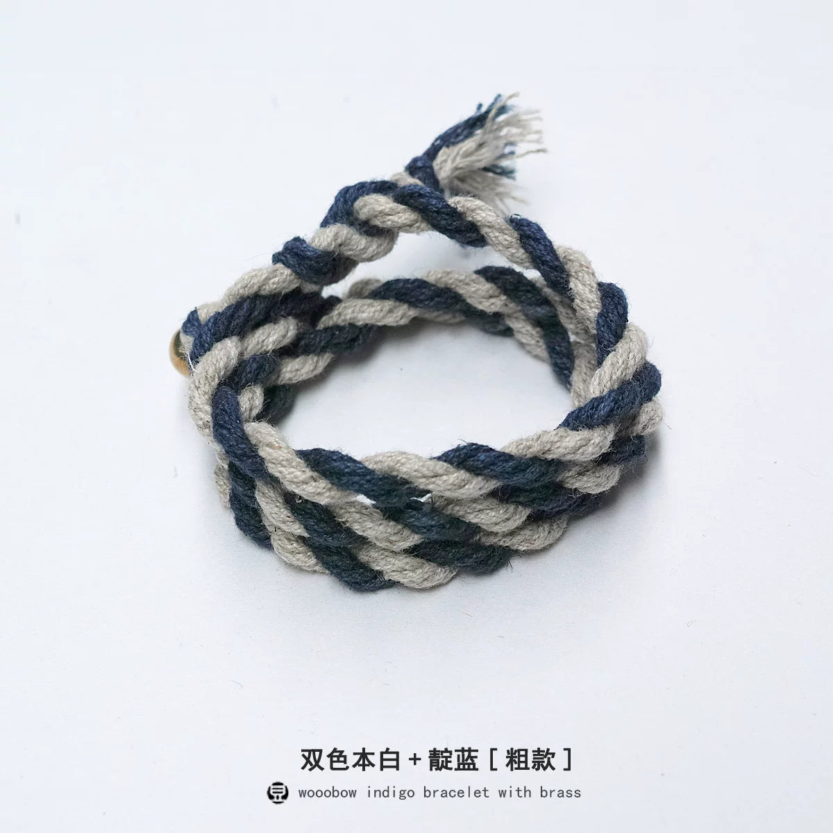 Hand Woven Three Loop One Size Fits All Hemp Cotton Cord Bracelet With Brass And Pure Silver Accents Unisex Couple Wristband For Daily Wear Matching Anniversary Dating Gift