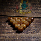Authentic Old Material Natural Tibet Yak Bone Prayer Beads Bracelet For Men And Women Traditional Ethnic Hand Carved Wenwan Bracelet Prayer Beads Handheld Mala Necklace