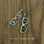 Original Handmade Independent Design Niche High Temperature Enamel Pendant 999 Pure Silver Jewelry For Women Fine Handcrafted Jewelry