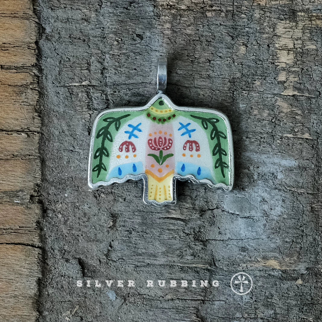 Independent Original Handcrafted Niche Enamel Charm Pendant 99 Pure Sterling Silver Necklace Elegant Silver Jewelry for Personalized Jewelry Store