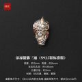 Zhencai Tee Shu Craftsman Guofeng Original DIY Accessories 925 Silver Jewelry Pixiu Wenwan Bracelet Harness Connecting Buckle