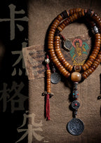 108 Count Natural Old Material Tibetan Yak Bone Prayer Mala Mens Bracelet Handcrafted Tibetan Yak Bone Beaded Rosary Wristband