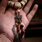 Original Natural Tibetan Yak Bone Prayer Beads Bracelet For Men Authentic Original Ecological Tibetan Yak Bone Hand String With Scripture Buckle For Hand Playing Collection