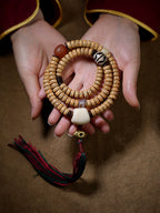 Original Tibetan Style 108 Beads Natural Star-Moon Bodhi Mala Prayer Beads Bracelet Necklace Unisex Hand String For Meditation Jewelry