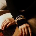 Original Design Natural Aged Bodhi Root Bracelet for Men and Women Multi layer Buddhist Beads Bracelet with Agate Beads Handmade Meditation Wrist Accessory Multiple Circles Prayer Mala