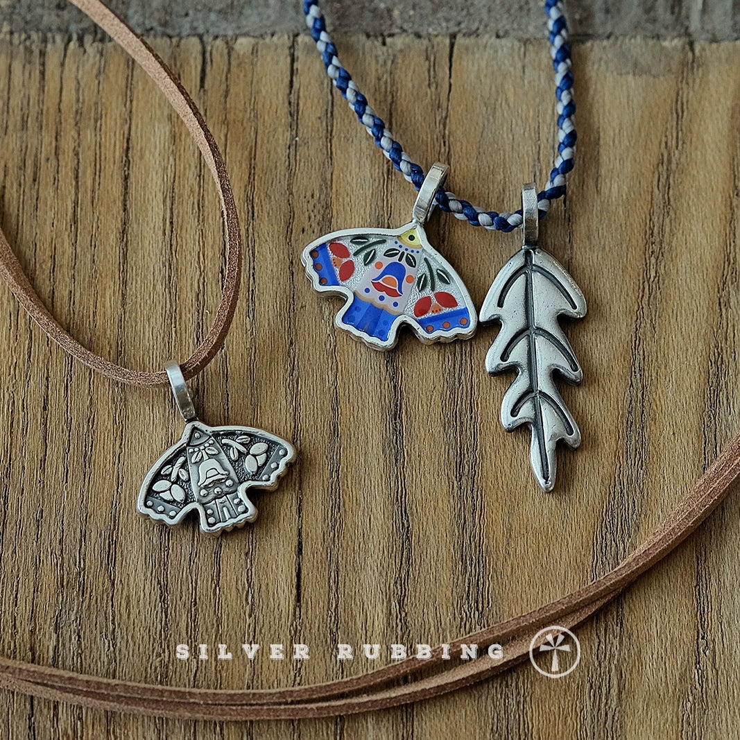 Original Handmade 999 Pure Silver Oak Leaf Pendant Vintage Artistic Silver Necklace Independent Original Design Retro Literary Jewelry for Women