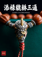 Zhencai Tee Shu Craftsman Guofeng Original DIY Accessories 925 Silver Jewelry Pixiu Wenwan Bracelet Harness Connecting Buckle