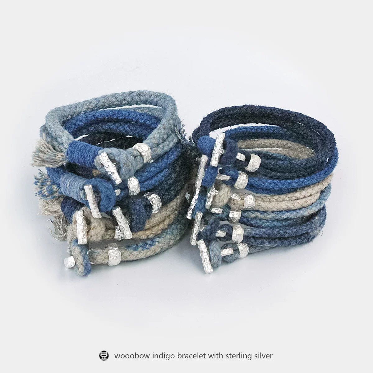 Handmade Indigo Dyed Cotton Linen Braided T Buckle Bracelet Antique Brass Clasp Unisex Couple Woven Bracelet Trendy Street Style Fashion Jewelry Gift for Men Women Boyfriend Girlfriend