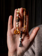 Handmade Original Design Natural Yak Bone Camel Bone Duobao Bone Bracelet Authentic Tibetan Style Prayer Bead String Bracelet For Spiritual Meditation