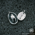 Unique Independent Handmade 999 Pure Silver Coin Charm Pendant Necklace Friends Themed Sterling Silver Jewelry For Retail Silver Jewelry Store
