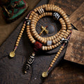 Original Tibetan Style 108 Beads Natural Star-Moon Bodhi Seed Prayer Beads Mala Bracelet Necklace For Both Men And Women Handmade