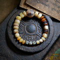 Original Design Natural Yak Bone Camel Bone Multi Treasure Tibetan Buddha Bead Bone Bracelet For Men Tibetan Style Unisex Couple Mixed Matching Wrist Bracelet