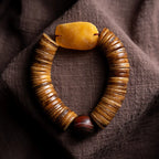 Naturlig gammel yakknogle tibetansk åndelig mala perler armbånd ét billede ét produkt tibetansk knogle poleret Gaha enkeltstrengs armbånd