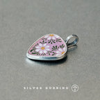Handmade Original Enamel Pendant Necklace 999 Sterling Silver Charm Jewelry Unique Niche Design Silver Jewelry From Independent Designer Jewelry Store