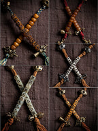 Authentic Tibetan Kajegdo Standard Counter Beads Accessory Yak Bone Camel Bone Mala Bracelet Side Pendant Tassel Small Tibetan Element Jewelry