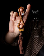 Original Tibetan Style Small Gadu Wrist Mala Vintage Old Yak Bone Meditation Prayer Beads Bracelet Tibetan Buddhist Spiritual Bone Handheld Mala