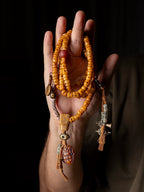Traditional Tibetan 108 Beads Kajegdo Reproduced Citipati Master Yak Bone Carved Skull Mala Beads Bracelet Handmade Tibetan Style Buddhist Prayer Rosary Wrist Mala for Meditation and Spiritual Practice