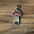 Original Handmade Unique Enamel Painting Pendant 999 Pure Silver Necklace Independent Designer Handcrafted Niche Fine Jewelry For Women Daily Wear And Gift Giving