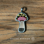 Original Handmade Unique Enamel Painting Pendant 999 Pure Silver Necklace Independent Designer Handcrafted Niche Fine Jewelry For Women Daily Wear And Gift Giving