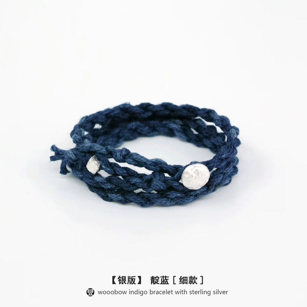 Hand Woven Three Loop One Size Fits All Hemp Cotton Cord Bracelet With Brass And Pure Silver Accents Unisex Couple Wristband For Daily Wear Matching Anniversary Dating Gift