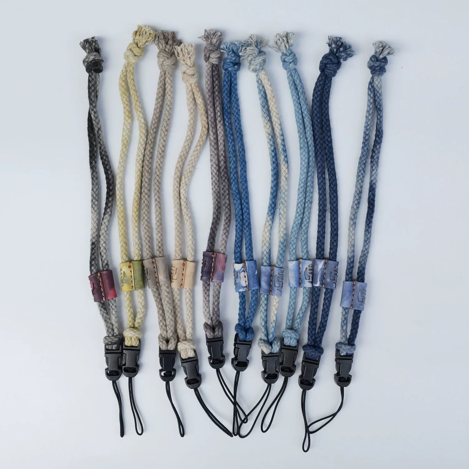 Original Design Natural Plant Dyed Linen Cotton Hand Woven Phone Lanyard Adjustable Crossbody Neck Phone Strap Multifunctional Compatible with Camera Long Lasting Durable Versatile Strap