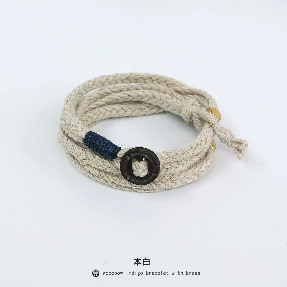 Handmade Original Five Strand Braided Bracelet Pure Silver Indigo Dyed Cotton Linen Couple Wristband Unisex Hand Braided Rope Bracelet Handcrafted Blue Dyed Fashion Adjustable Jewelry for Men and Women