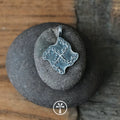 Original Handmade 999 Pure Silver Pendant Necklace Vintage Art Style Handcrafted Jewelry Unique Independent Designer Jewelry