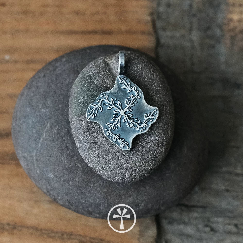 Original Handmade 999 Pure Silver Pendant Necklace Vintage Art Style Handcrafted Jewelry Unique Independent Designer Jewelry