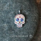 Original Handmade Enamel Pendant Necklace 925 Sterling Silver Unique Niche Handcrafted Jewelry Independent Design Pure Silver Enamel Pendant Necklace For Women Daily Wear Or Holiday Gift