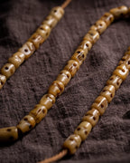 54 håndskårne Kutulu Master Replica naturlige gamle materiale yakknogle mala bedeperler armbånd Sidpa Gyalpo kranie håndlavet yakknogle tibetansk buddhistisk rosenkrans armbånd