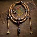 Original Tibetan Style 108 Beads Natural Star-Moon Bodhi Seed Prayer Beads Mala Bracelet Necklace For Both Men And Women Handmade