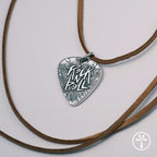 Handmade Independent Original Design Rock and Roll 999 Sterling Silver Guitar Pick Pendant Charm Necklace Silver Jewelry for Jewelry Store244