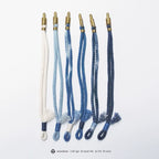 Handmade Indigo Dyed Cotton Linen Braided T Buckle Bracelet Antique Brass Clasp Unisex Couple Woven Bracelet Trendy Street Style Fashion Jewelry Gift for Men Women Boyfriend Girlfriend