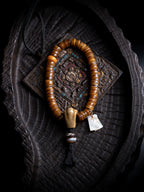A small quack bracelet, original Tibetan old material yak bone Buddha bead bracelet, Tibetan spiritual bone plate play