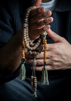 108 Beads Authentic Tibetan Natural Yak Bone Mala Prayer Beads Bracelet For Men Handmade Tibetan Yak Bone Lucky Spirit Beads Vintage Wenge Craft Prayer Beads