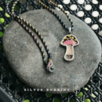 Original Handmade Unique Enamel Painting Pendant 999 Pure Silver Necklace Independent Designer Handcrafted Niche Fine Jewelry For Women Daily Wear And Gift Giving